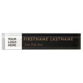 Aangepaste Logo-kalligrafie-script Professional Naambordje (Voorkant)