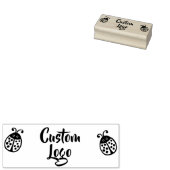 Aangepaste Logo Ladybug Rubber Stamp Rubberstempel (Gestempeld)
