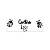 Aangepaste Logo Ladybug Rubber Stamp Rubberstempel (Afrduk)