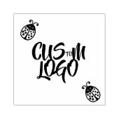 Aangepaste Logo Ladybug Rubber Stamp Rubberstempel (Afrduk)