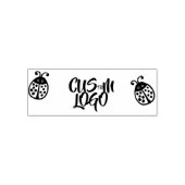Aangepaste Logo Ladybug Rubber Stamp Zelfinktende Stempel (Design)