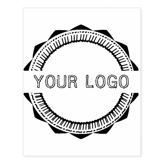 Aangepaste Logo Large Rubberstempel (Afrduk)