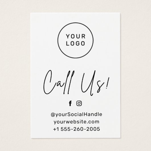 Aangepaste Logo Lip Blush Nazorginstructies Kaart (Voorkant)