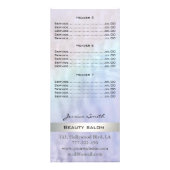 Aangepaste logo luxe paarlholografische kaart (Achterkant)