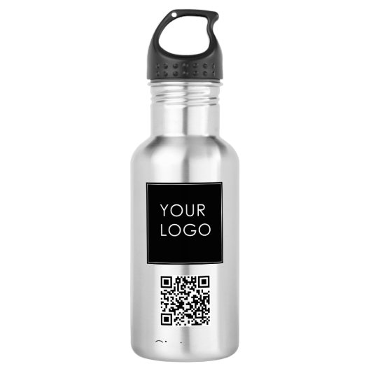 Aangepaste Logo Marketing Bedrijf QR Code Waterfles (Voorkant)