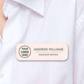 Aangepaste Logo Medewerker Magnetisch Bord Roze Naamplaatje