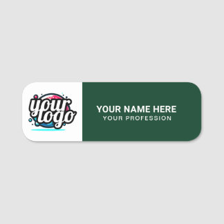 Aangepaste Logo Medewerker magnetische of veilighe Naamplaatje
