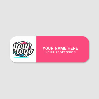 Aangepaste Logo Medewerker magnetische of veilighe Naamplaatje