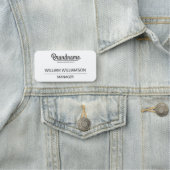 Aangepaste Logo-medewerker Naamplaatje (In situ)