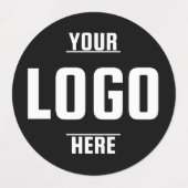 Aangepaste Logo Medium Circle Waterdichte Vinyl La Labels (Design 1)
