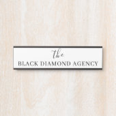 Aangepaste Logo | Merknaam van het bedrijf display Deurbordje (Voorkant)