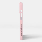 Aangepaste Logo met sociale mediapictogrammen Busi iPhone Hoesje (Linkerkant)