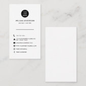 Aangepaste Logo minimale moderne sociale mediaconc Visitekaartje (Voorkant / Achterkant)
