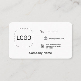 Aangepaste Logo-minimalist Visitekaartje