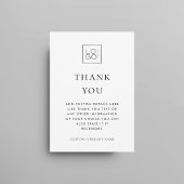 Aangepaste Logo Minimalistische Bedrijfsondernemin Bedankkaart