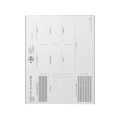 Aangepaste Logo minimalistische eenvoudige, niet-g Notitieblok (Gedraaid)