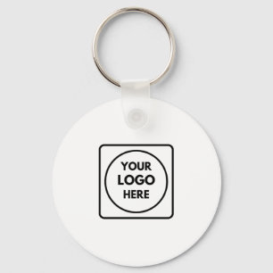 Aangepaste Logo Modern minimalistisch bedrijfson Sleutelhanger