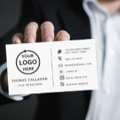 Aangepaste logo modern minimalistisch sociaal visi visitekaartje