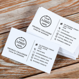 Aangepaste logo modern minimalistische sociale med visitekaartje