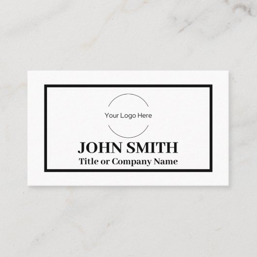 Aangepaste logo modern socials e-mail website visitekaartje (Voorkant)
