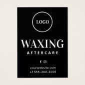Aangepaste Logo Moderne Kaart na wassen (Voorkant)