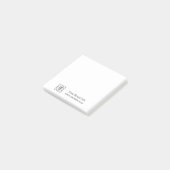 Aangepaste Logo | Moderne minimalistische bedrijfs Post-it® Notes (Schuin)
