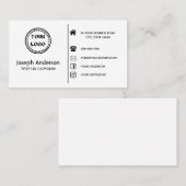 aangepaste Logo moderne, minimalistische sociale m Visitekaartje (Voorkant / Achterkant)