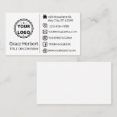 Aangepaste logo moderne, minimalistische sociale m visitekaartje (Voorkant / Achterkant)