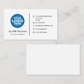 Aangepaste logo moderne, minimalistische sociale m visitekaartje (Voorkant / Achterkant)