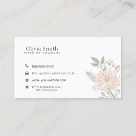 Aangepaste logo moderne, minimalistische sociale m visitekaartje