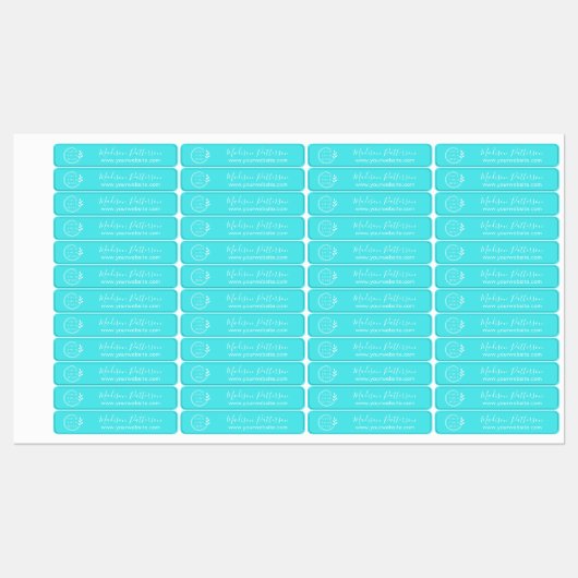 Aangepaste Logo Moderne Minimalistische sociale me Labels (Vel)