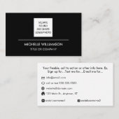 Aangepaste Logo Moderne Minimalistische sociale me Visitekaartje (Voorkant / Achterkant)