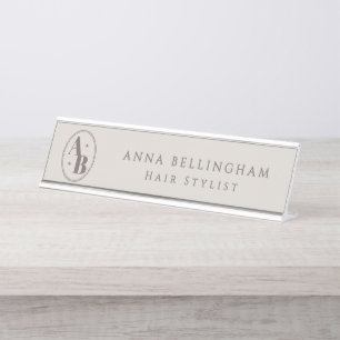 Aangepaste Logo-Mok Gepersonaliseerde zakelijke Bureau Naambordje