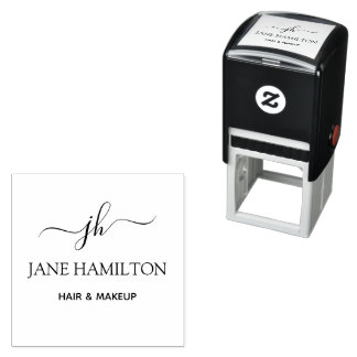 Aangepaste Logo monogram Naam Initiaal Zelfinktende Stempel