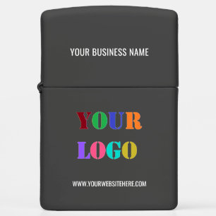 Aangepaste Logo Naam Bedrijf Tekst Zippo Aansteker