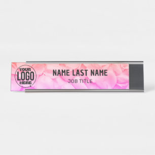 Aangepaste Logo & Naam Desk Naam Bord Gepersonal Bureau Naambordje