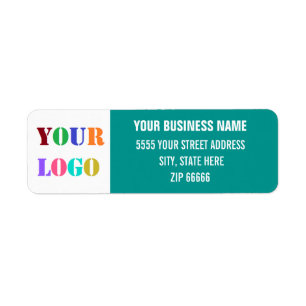 Aangepaste Logo Naam Retouradres Labels