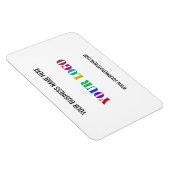 Aangepaste Logo Naam Website Promotie magneet Cade (Rechterzijde)