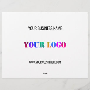 Aangepaste Logo naam Website speciale acties Briefhoofd