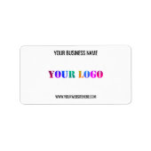 Aangepaste Logo naam Website speciale acties Etiket (Voorkant)