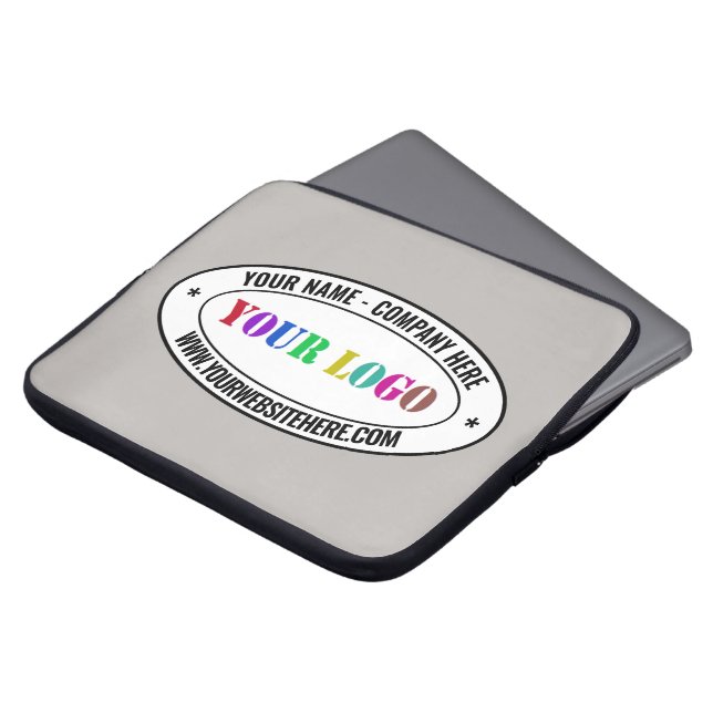 Aangepaste Logo naam Website speciale acties Laptop Sleeve (Voorkant top)