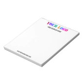 Aangepaste Logo naam Website speciale acties Notitieblok (Gedraaid)