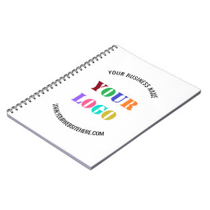 Aangepaste Logo naam Website speciale acties Notitieboek
