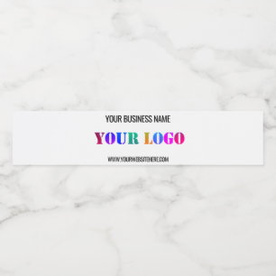 Aangepaste Logo naam Website speciale acties Waterfles Etiket