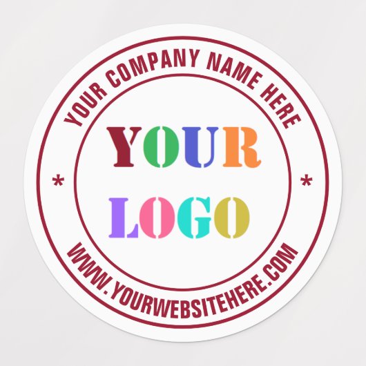 Aangepaste Logo Naam Website Stempel Labels Uw Kle (Design 2)