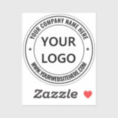 Aangepaste Logo Naam Website Stempel promotieteken Sticker (Vel)