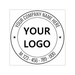 Aangepaste logo naam website stempel zakelijke ond