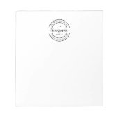 Aangepaste Logo Notitieblok (Voorkant)