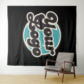 Aangepaste logo of afbeelding wandkleed (In Situ (horizontaal))