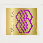 Aangepaste Logo of Afbeelding Wandkleed (Voorkant (horizontaal))